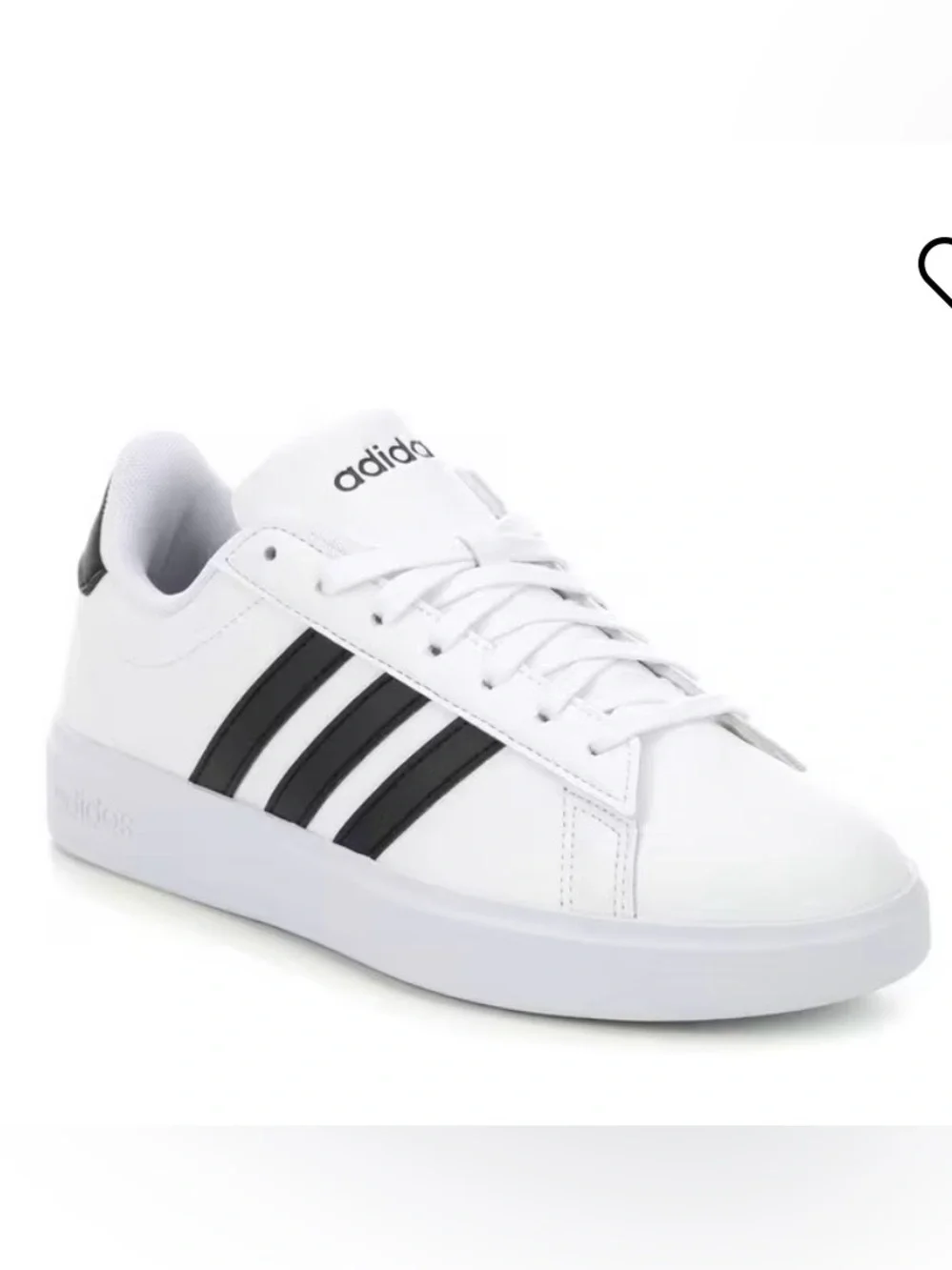 Adidas Grand Court 2.0 Sneakers. Kid’s Sz.3.5 Black | White | Preppy | Classic
